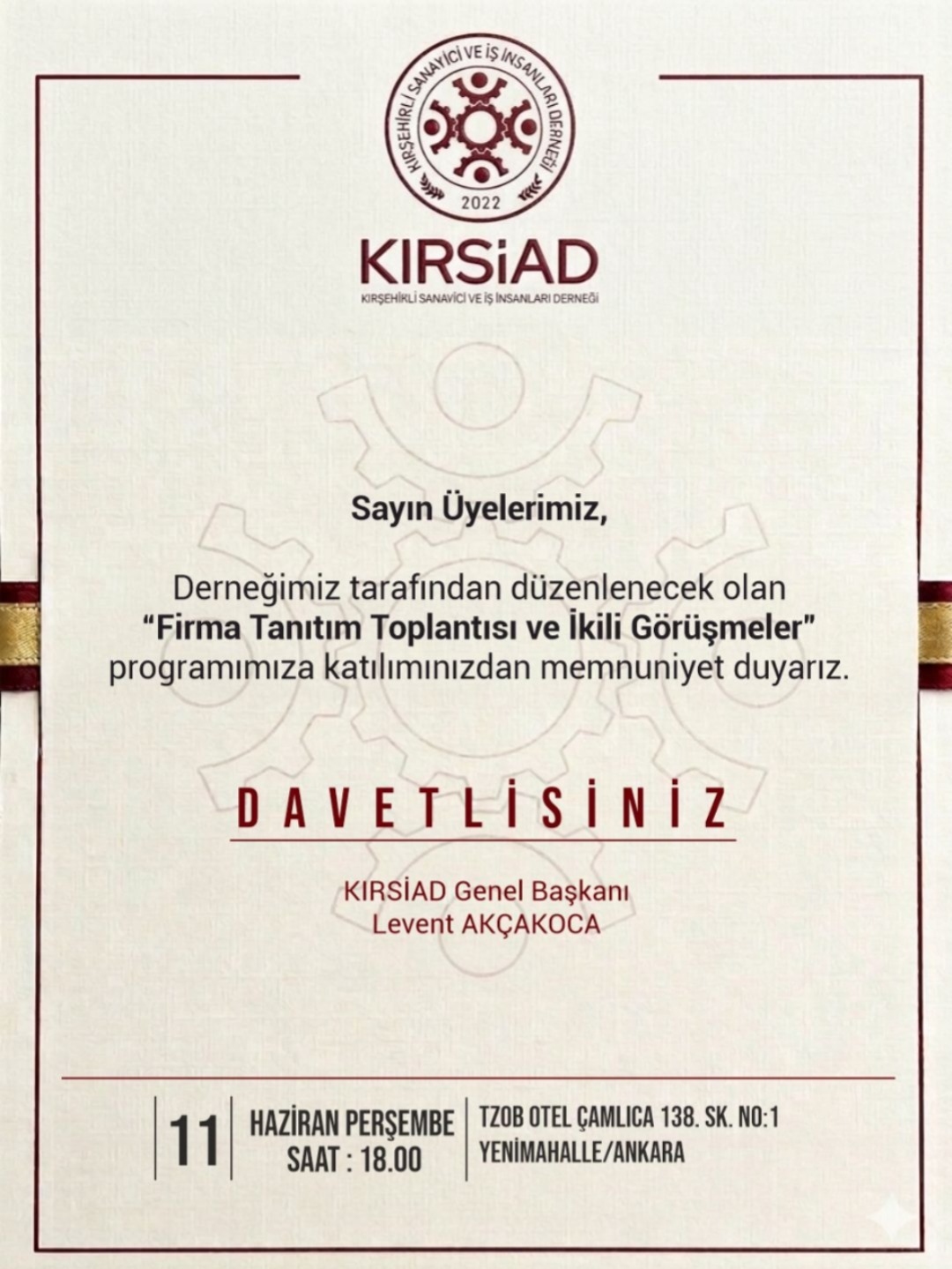 FİRMA TANITIM TOPLANTISI VE İKİLİ GÖRÜŞMELER